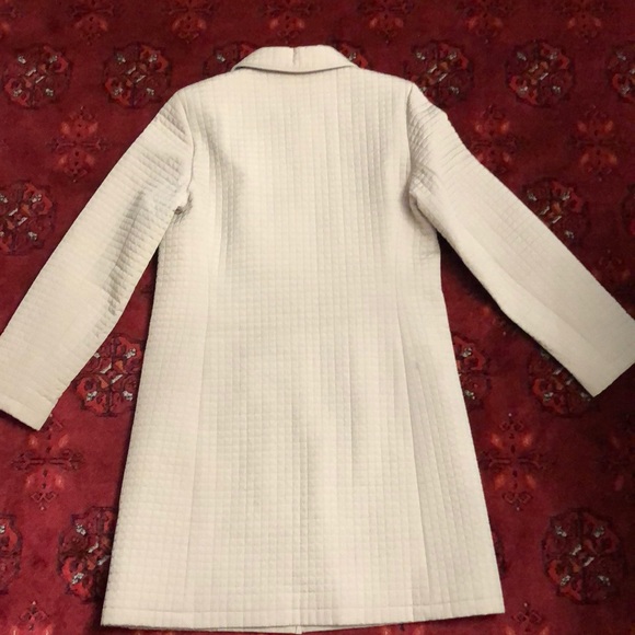 🌺🌺NEW GALLERY QUILTED BEIGE COAT SIZE M - Picture 10 of 11